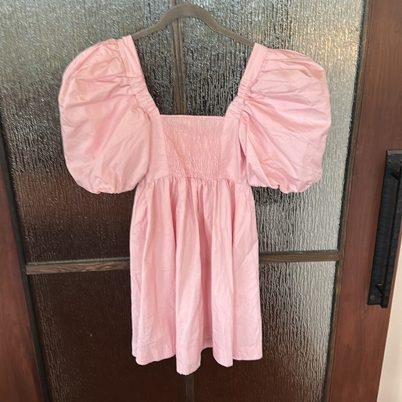 Maeve pink puff sleeve dress size XS new - Picture 12 of 14
